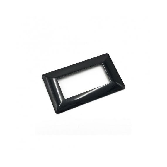 Placca in tecnopolimero 4P nera compatibile Matix EL4100 