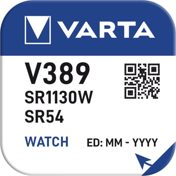 Battery SR54 V389 for Varta watches F1439 Varta