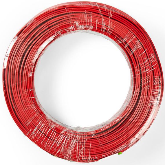 Cavo per Altoparlante 2x 0,75 mm2 100 m Avvolgibile Nero/Rosso ND1745 Nedis
