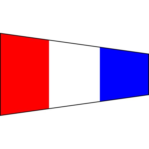 Terrathree numerical signaling brush "3" 100x340cm FLAG144 