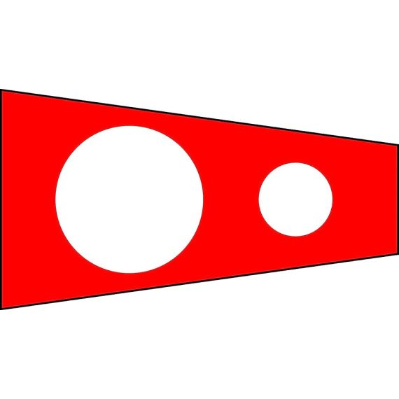 Bandiera nautica di segnalazione "Corpen" 100x340cm A9258 