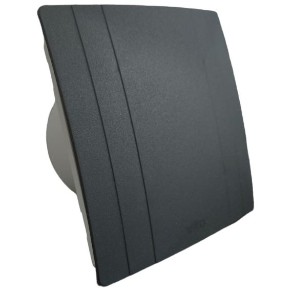 Aspiratore 15W 120m3/h 35Db Φ100x80mm nero Vito EL122 Vito