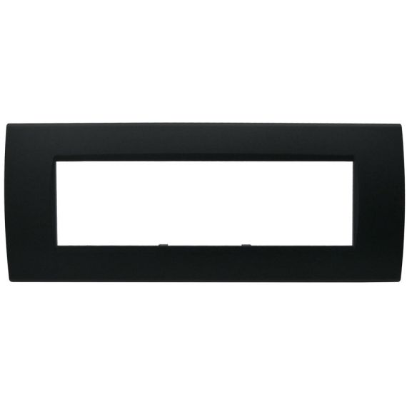 Living International compatible 7-place black Soft Touch plate EL3189 