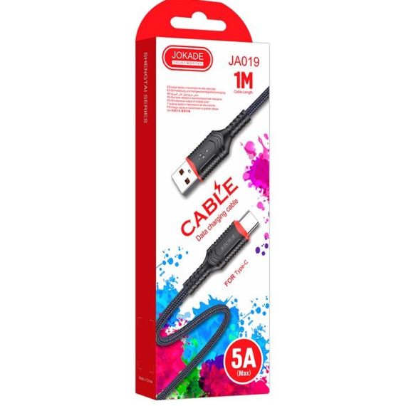 Cavo per ricarica e sincronizzazione type C 1m 5A JA019 F2070 Jokade