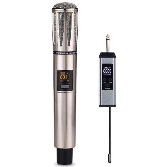Microfono wireless ricaricabile UHF WF2024-1 MIC032 