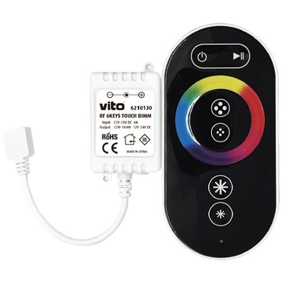 Controller RF touch per strisce LED 12-24VDC 72-144W Vito EL019 Vito
