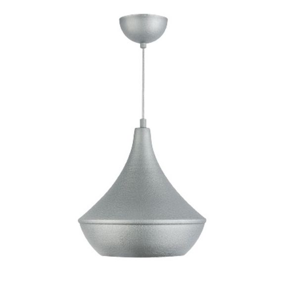 Lampadario da soffitto pendente E27 Φ205x180x650mm color argento EL1612 Vito