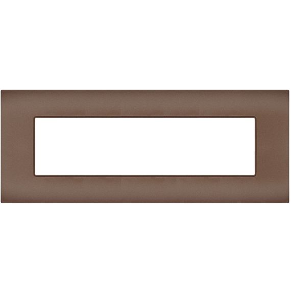 Placca 7 posti bronzo compatibile Vimar Arké EL176 