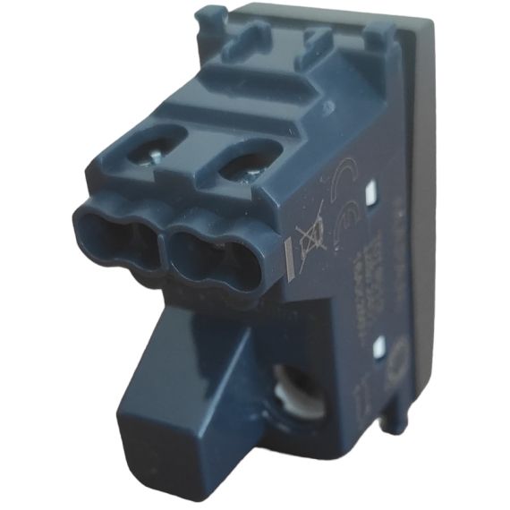 Interruttore unipolare nero con spia compatibile Vimar Arké EL264 