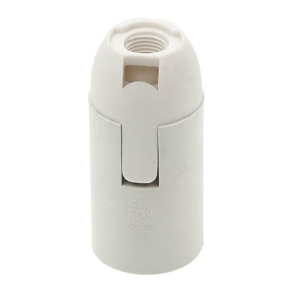 Vito white plastic E14 lamp holder EL387 Vito