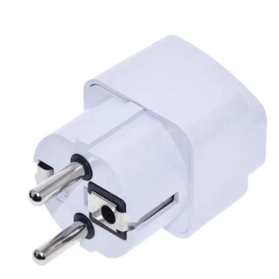 Universal adapter with 16A Schuko plug, Vito white EL539 Vito