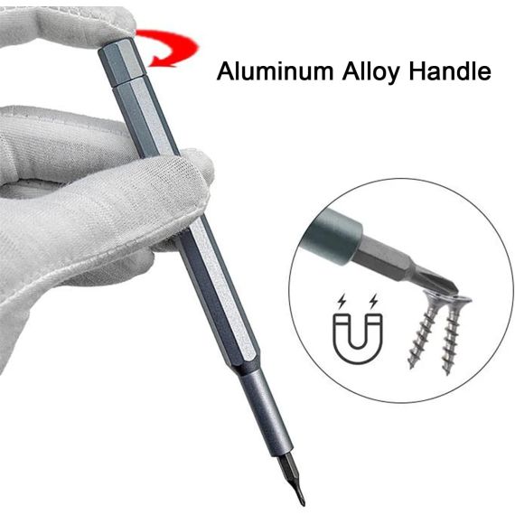 Precision screwdriver set with magnetic tips 25 pieces WB645 