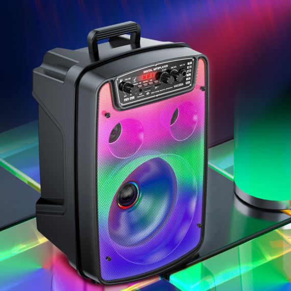 Cassa acustica ricaricabile 8" 10W luci LED Bluetooth/FM/USB KSC-688 KSC-688 Kakusiga