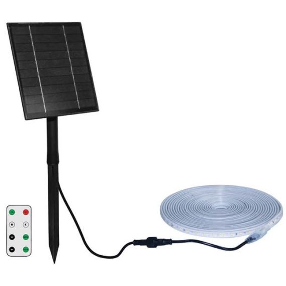 Striscia LED da esterno 5m con pannello solare 18W 900Lm 3000 luce calda EL3183 Vito
