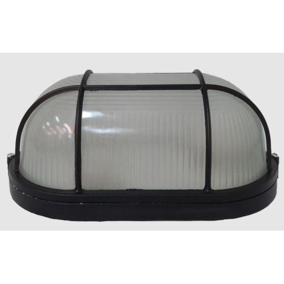 E27 LED ceiling light for outdoor IP54 in black aluminum EL4998 Vito