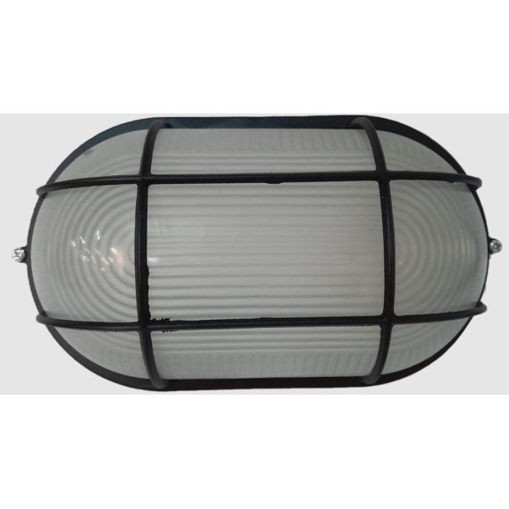 E27 LED ceiling light for outdoor IP54 in black aluminum EL4998 Vito