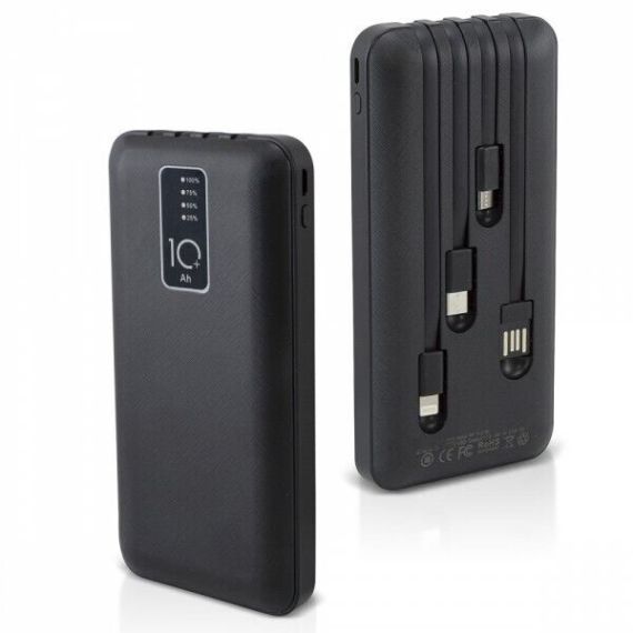 Powerbank 8800mAh nero USB/microUSB/type C/Lightning MOB1108 