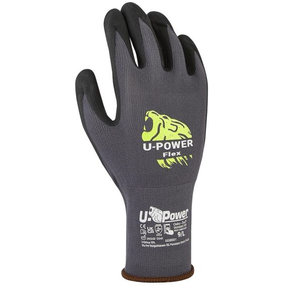 Guanti da lavoro Flex grigio taglia 10 U-Power WB1095 U-power