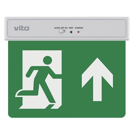 Lampada LED uscita d'emergenza freccia verso l'alto 2W 6500k luce fredda EL2356 Vito