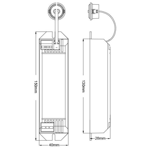 Kit ricaricabile illuminazione LED d'emergenza 3-50W 3.7V 2200mAh EL594 Vito