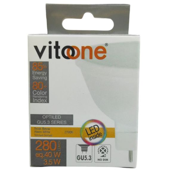 LED bulb GU5.3 3.5W 280lm 2700k warm light EL045 Vito