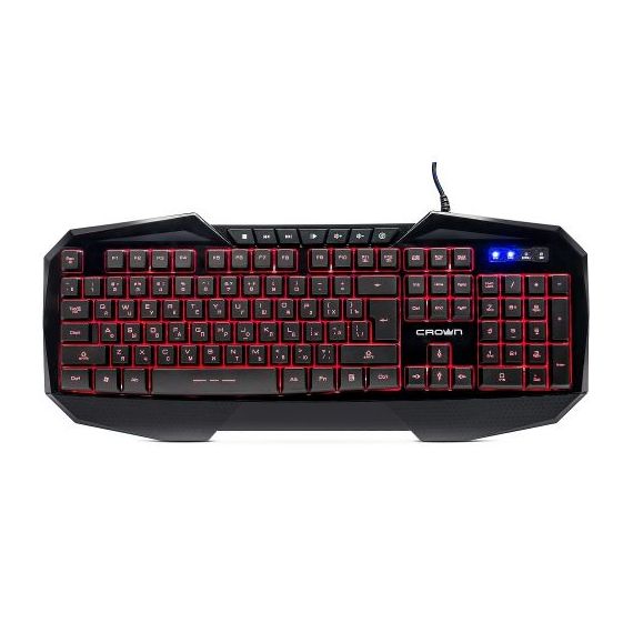 Multimedia Gaming Tastatur mit 7 LED-Hintergrundbeleuchtung CMKG-401 Crown Micro