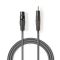 Balanced XLR Female to 3 Pin XLR-Male 3.5mm Audio Cable 1m ND4982 Nedis