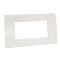 Plate 1004-1 4P white / Lgt technopolymer compatible with Living International EL2166 