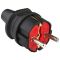 Black IP20 male schuko plug 16A 250V Vito EL132 Vito