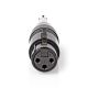 XLR Mono Adapter | 3 Pin XLR Buchse - 6,35 mm Stecker | schwarz ND2655 Nedis
