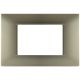 Placca 3P Tecnopolimero 12x8cm Champagne compatibile Vimar EL1962 
