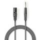 6,35mm 5m XLR Male to 3 Pin XLR-Male Balanced Audio Cable ND4380 Nedis