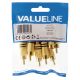 Connettore RCA Maschio Oro confezione da 10 ND9200 Valueline