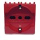 Presa schuko per segnalzione linea dedicata/emergenza rosso compatibile Vimar Plana EL2404 