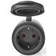 Presa Schuko Wi-Fi 10A 2500W massimo IP44 nera Nedis ND5533 Nedis