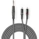 Audio cable stereo audio jack 6.35mm / 2 RCA 1.5m gray ND6575 Nedis