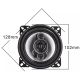 Pair of 4-way speakers with 4 "250W 4 Ohm MF-1043 grid SP194 
