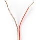 Câble haut-parleur 2x 0,75 mm2 15,0 m Enroulable Transparent ND2190 Nedis