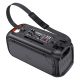 Cassa acustica portatile con tracolla 2x6.5" 30W Luce LED Bluetooth/Radio/USB KSC-1001 Kakusiga