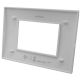 Placca 3 posti argento Soft Touch compatibile Living International EL2444 