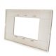Placca 3P Tecnopolimero 12x8cm Champagne compatibile Vimar EL1962 