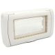 Placca idrobox IP55 4 posti bianca compatibile Vimar Plana EL2321 