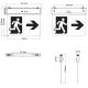 LED emergency exit lamp 2W 6500k cold light EL2427 Vito