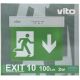 LED emergency exit lamp down arrow 2W 6500k cold light EL411 Vito