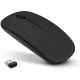 Black wireless mouse with built-in rechargeable battery WB2375 
