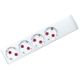 Scuko 4-way cordless power strip, white EL3047 Vito